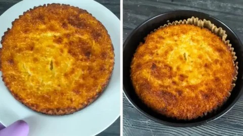 كيك كيتوني بدقيق جوز الهند