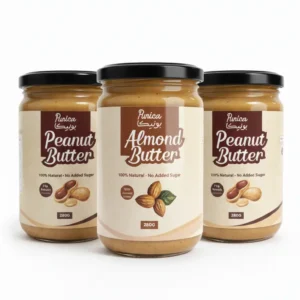 عرض بونيكا الصحي زبدة فول سوداني + زبدة اللوز