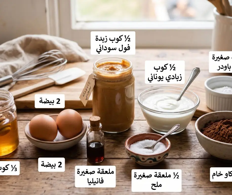 براونيز بزبدة الفول السوداني