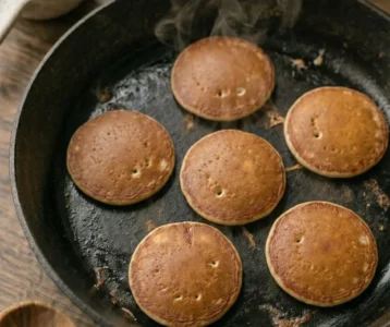 بان كيك بدقيق الشعير صحي ومشبع بان كيك بدقيق الشعير